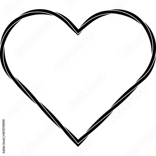 Nautical rope heart shape. Rope love frame. Vector illustration isolated.