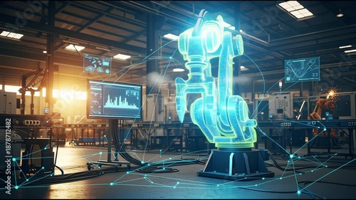 Smart Factory Automation with Robotic Arm and Data Analysis