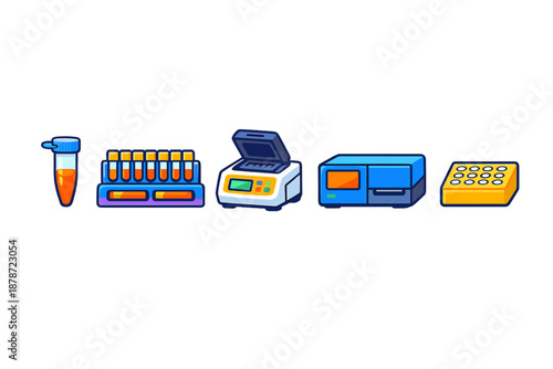 Laboratory Equipment Icons