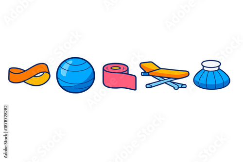 Physical Therapy and Wellness Icons