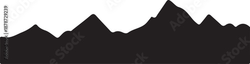 Mountain icon image of silhouette.