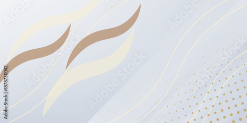 modern gold white geometric background with luxury abstract golden and grey lines. luxury decoration golden pattern, halftone gradients. you can use for ad, poster, template, cover, banner.eps.10.