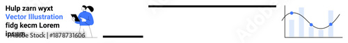 Business growth, data analysis, research, teamwork, predictive trends, corporate innovation. Person viewing a tablet with a graph. Data analysis and business growth concept