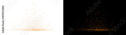 Εκτύπωση καμβά Fire Spark Border Overlay Isolated on Transparent Background