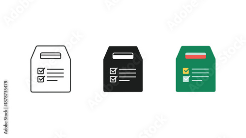 vector illustration of a set of buttons with lock