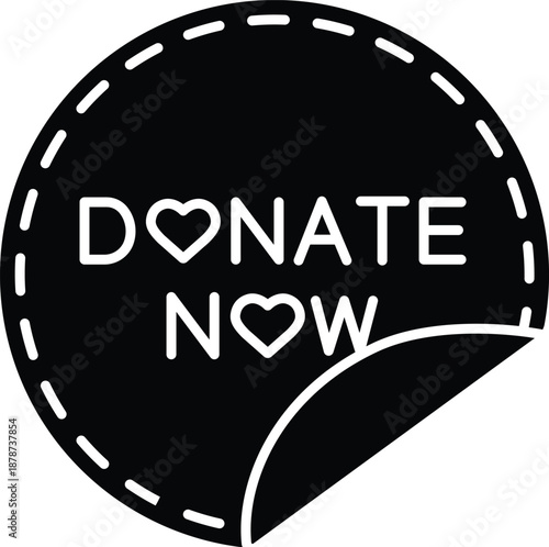 Donate Now Call to Action Illustration for Supporting Charity Causes