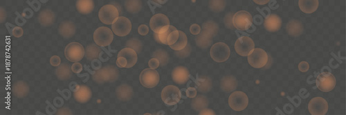 Festive Golden Rain Light Background with Abstract Bokeh