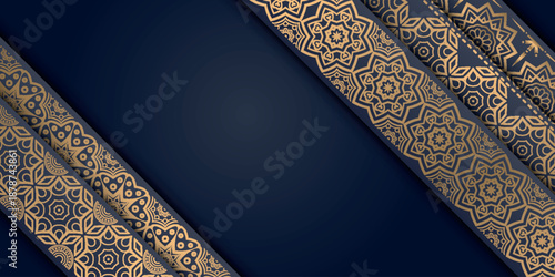 Abstract background with beautiful Islamic floral design and Arabic ornaments. Islamic style vector design for card, wallpaper, banner, and cover. VOL. 2