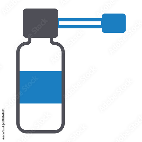 Vaccine Bottle Vector Icon which can easily modify or edit