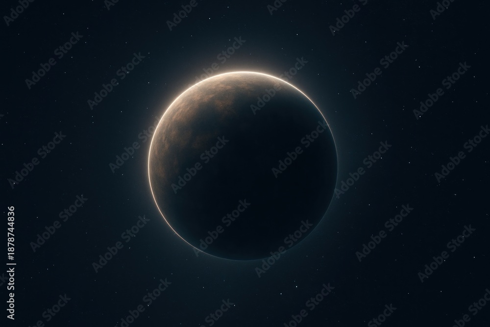 Fototapeta premium Mysterious celestial body in space.