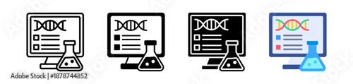 Biomedical Icon, Multi Style Vector Illustration