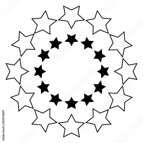 star sparkle bling abstract tattoo shapes. Simple