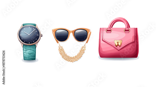 Luxury Watch Sunglasses Handbag Fashion Accessories.