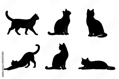 black cat silhouettes