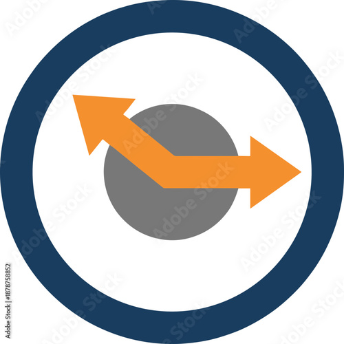 Wall Clock Vector Icon for Time Management and Scheduling Efficiency