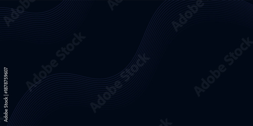 Blue luxury abstract background with overlapping lines layers. Vector eps10