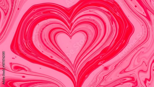 Creative Heart Design, Abstract Art, Digital Creation, Colorful Background, Artistic Environment, Close-up View, Love Concept