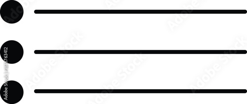Three Bullet Points List items checklist