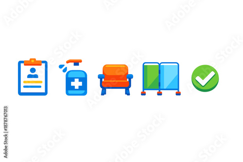 Iconography for health and safety measures