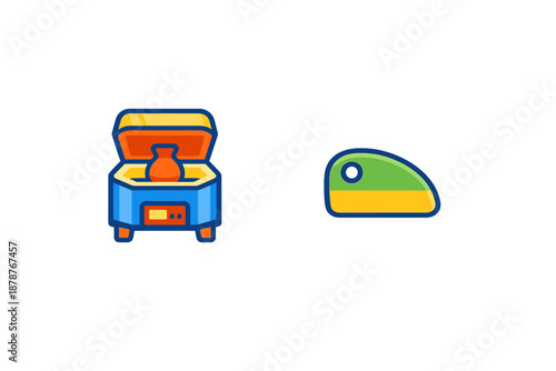 Ceramic kiln and pottery piece