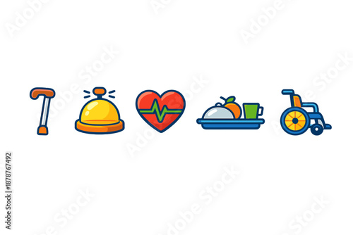 Medical and Care Icons Set