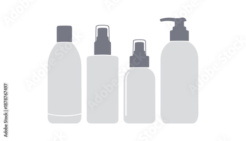 A minimalist graphic image of a bottle. This is useful for themes in beauty, wellness, or containers. The simplicity and neat design enhance the visual effect.

