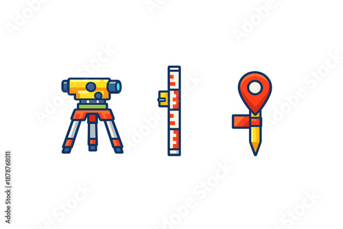 Surveying tools icons