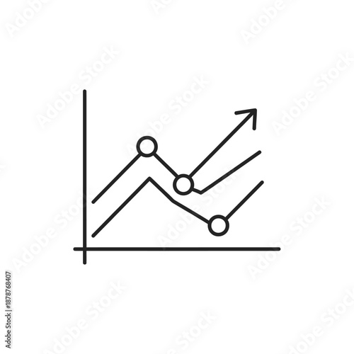 Stock Market Graph Icon