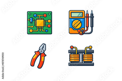 Electronics Icons Set