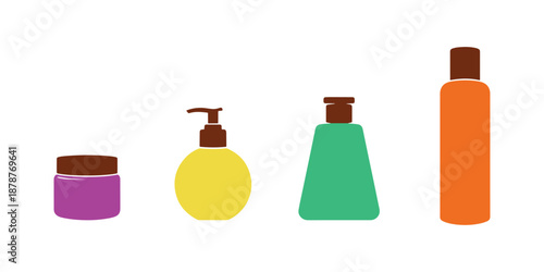 A minimalist illustration featuring a bottle. Ideal for beauty, wellness, or container themes. The simplicity and clean design make it visually striking.

