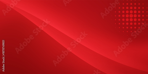 Abstract red gradient background, light and shadow on the backdrop with dimensions, hot tone wall with intense color, horizontal wallpaper.