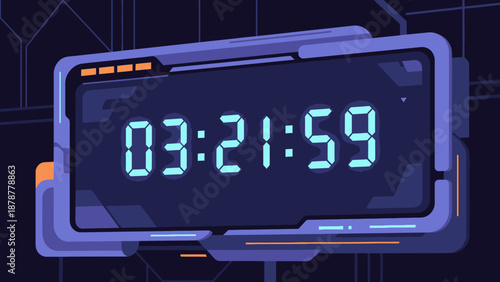 21:59 in a futuristic control room interface