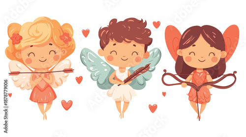 Charming Cupids Spreading Love and Joy