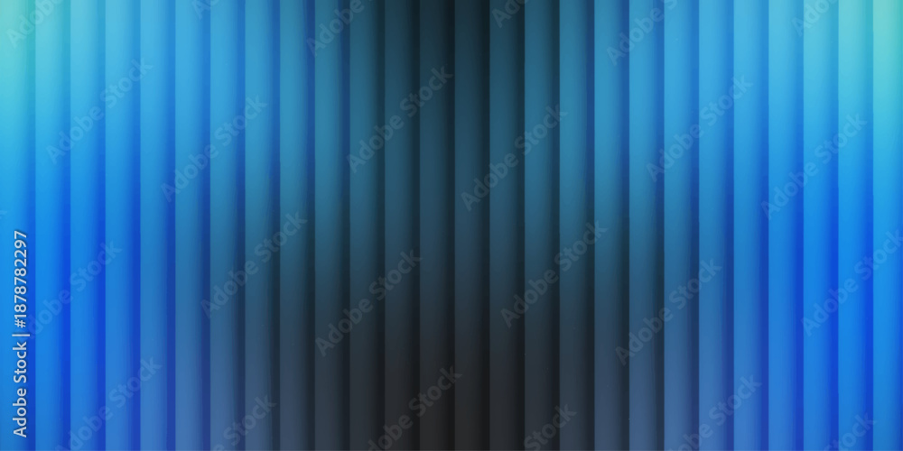 Fototapeta premium Futuristic Glass Distortion Gradient Background Featuring Texture, Vertical Wave Lines, Grain Effect, and Cool Neon Blurry Lighting. Glass, Abstract, Modern Backgrounds.