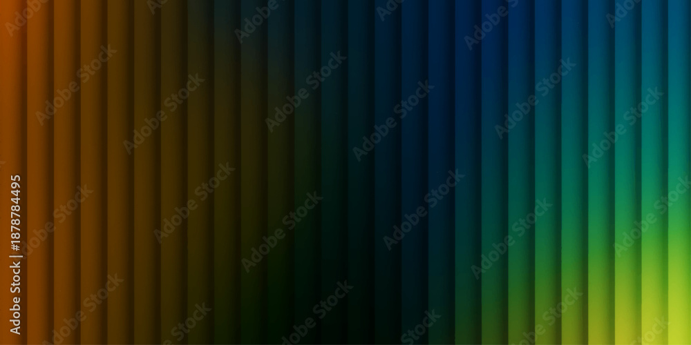 Fototapeta premium Futuristic Glass Distortion Gradient Background Featuring Texture, Vertical Wave Lines, Grain Effect, and Cool Neon Blurry Lighting. Glass, Abstract, Modern Backgrounds.