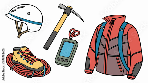 Essential Mountaineering Gear Collection for Extreme Winter Adventure Climbing and Outdoor Expedition Safety Planning