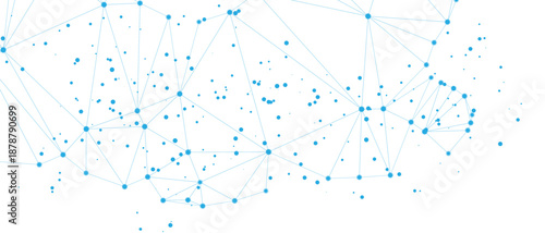 Complex network of interconnected nodes