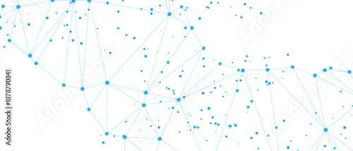Complex network of interconnected nodes