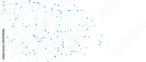 Complex network of interconnected nodes