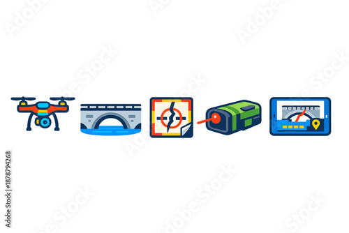 Icons for inspection and surveying technology