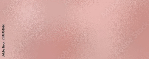 Vector rose gold foil texture background. Abstract gradient bright and shiny light reflection rough texture surface