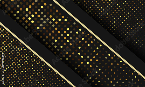 golden lines luxury on overlap black