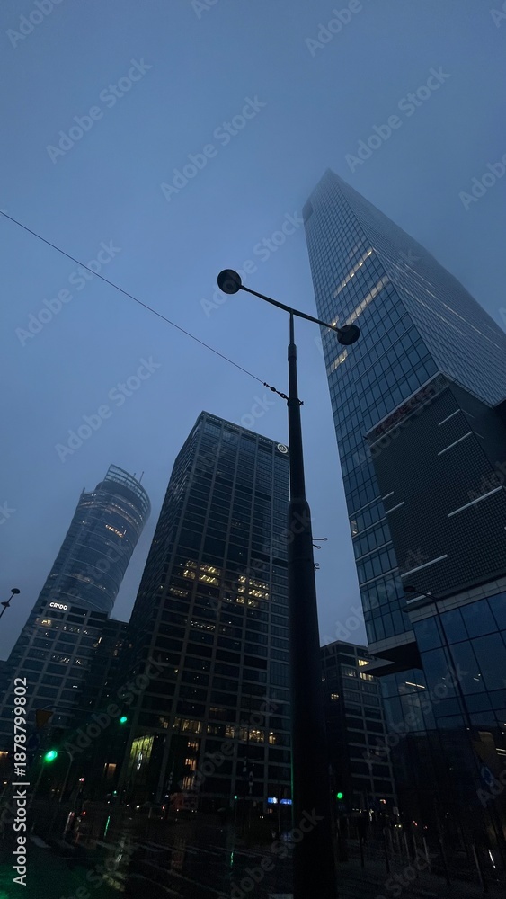 Obraz premium skyscrapers at night