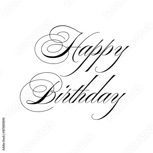 Happy Birthday text