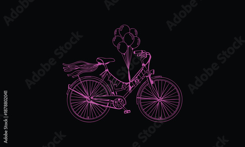 silhouette of a bike
