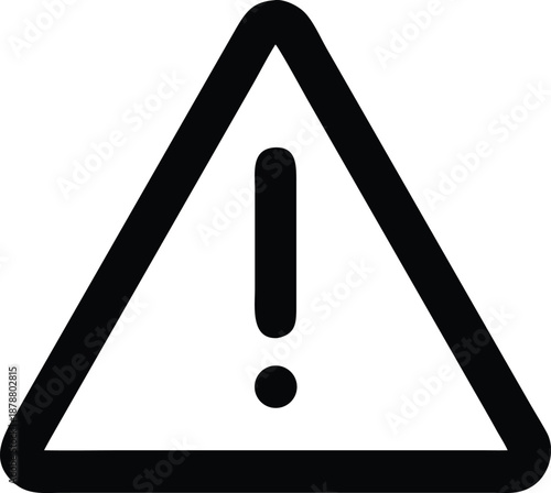 Warning Sign with Exclamation Mark Symbol