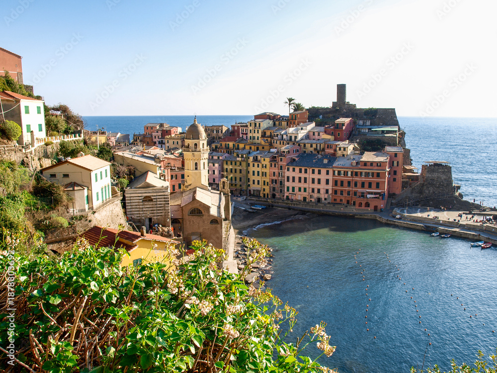 Obraz premium Vernazza, village on the eastern Ligurian coast