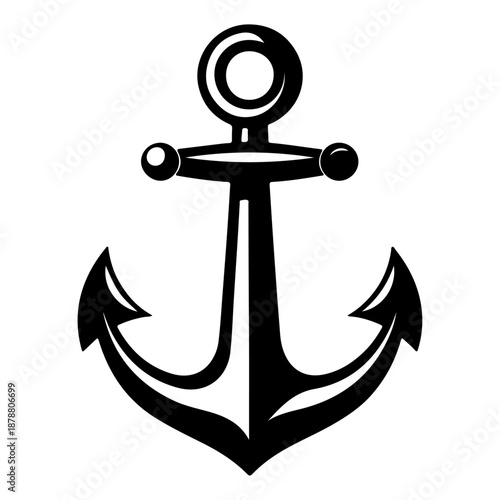 anchor isolated on white background, ship's anchor vector illustration, anchor, icon, symbol, boat, sailing, marine, vector
