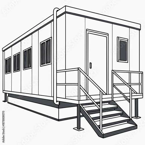Mobile Modular Building with Integrated Support Frame and Structural Reinforcement for Extreme Environment Deployment