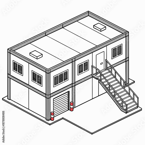 Modular Shift Building for Logistics Hubs, Temporary Transportable Warehouse Office and Distribution Center Support Structure